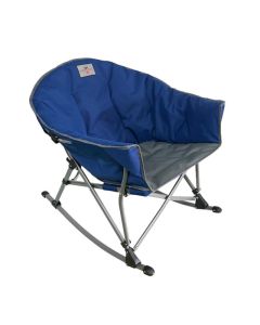 כיסא נדנדה מתקפל דגם Rockway Deluxe-אפור/כחול